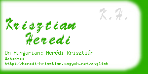 krisztian heredi business card